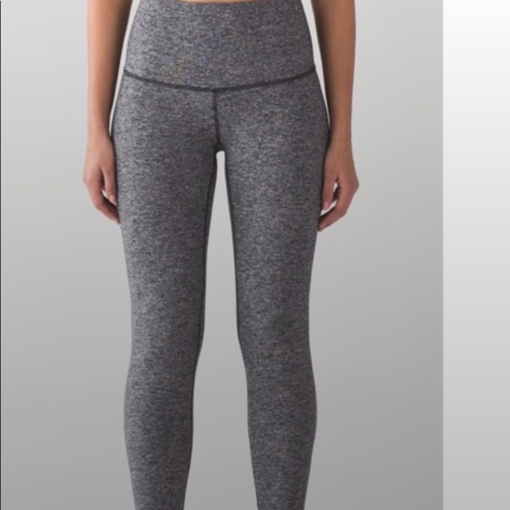 Lululemon 28” Wunder Under High Rise Heather Black